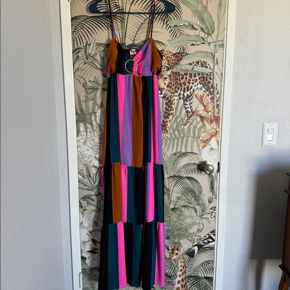 Multi colored show me your mumu long dress
